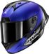Shark Aeron-GP Blank SP DBA Carbon Blue Anthracite Glossy L Casque intégral