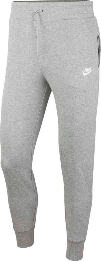 Nike Sportswear Essential Fleece Dames Joggingbroek - Dk Grey Heather/(White) - Maat XL