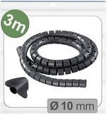 Quadrios 25CA736 Kabelslang 10 mm (max) Zwart 3 m