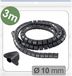 Quadrios 25CA736 Kabelslang 10 mm (max) Zwart 3 m