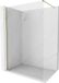 Mexen Kioto-X paroi de douche Walk-in 110 x 200 cm, transparent 10 mm, or