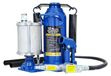 Ouvre-bouteille - Air-hydraulique - Capacité de levage 12 tonnes - Avec pompe manuelle - Pour charges lourdes - Convient aux voitures et camions - Orange