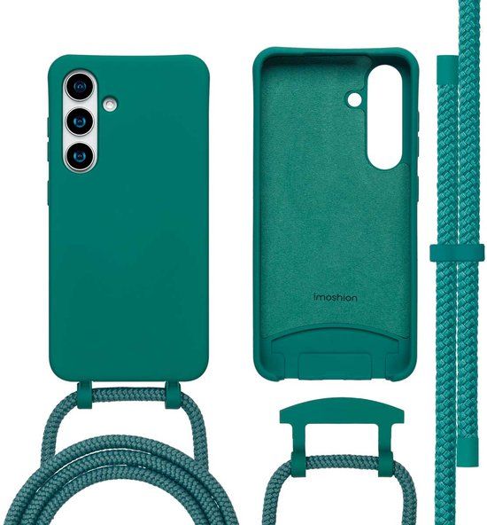 imoshion Color Backcover met afneembaar koord met MagSafe voor de Samsung Galaxy S25 / S24 - Donkergroen