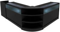 MonsterShop Sagittarius led winkeltoonbank set - zwart - 2x120&2x60cm - met led
