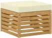 vidaXL - Voetenbank - Massief Acacia Hout - Wit