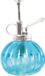 Esschert Design plantenspuit/vernevelaar - glas - turquoise/zilver - 15.5 cm