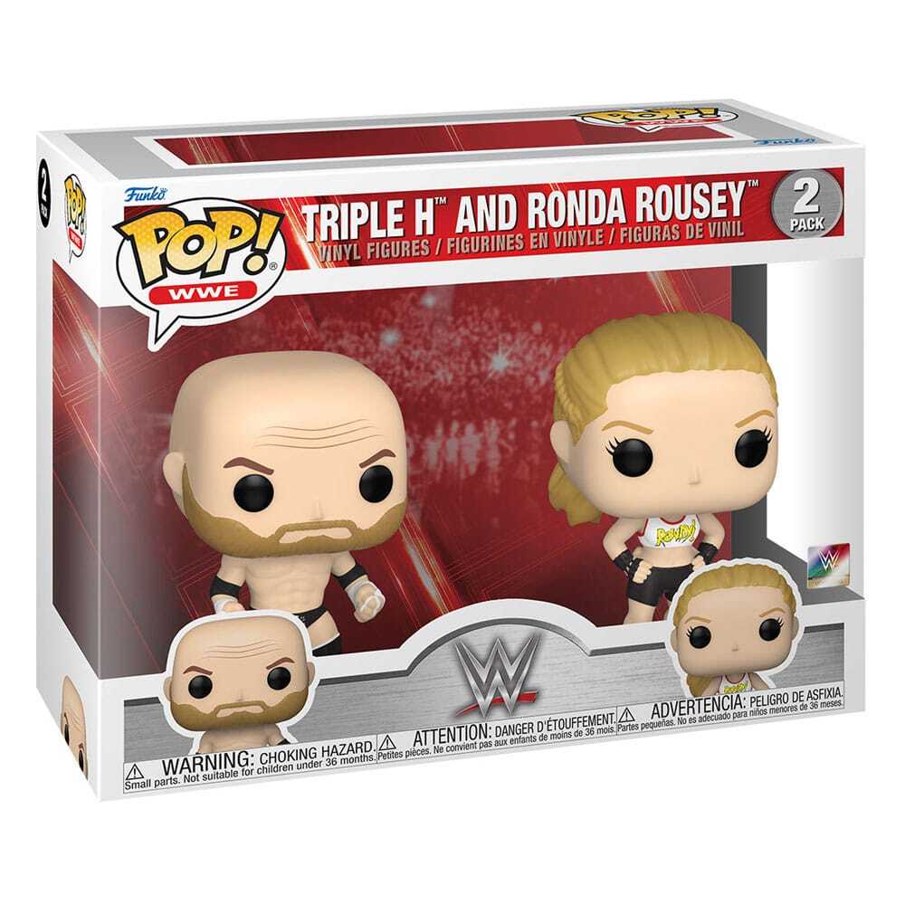 Funko POP! WWE: Rousey/Triple H 2PK