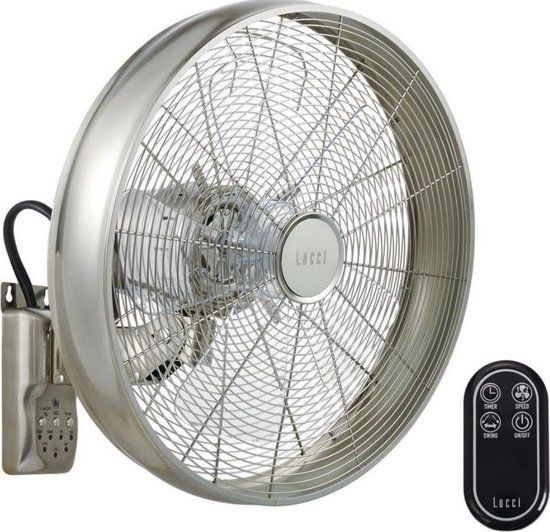 Beacon Lucci Air Breeze Wandventilator 41cm - Chroom - 213126EU