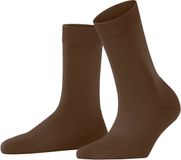 FALKE ClimaWool eenkleurig wol lyocell sokken dames bruin - maat 37-38