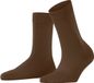 FALKE ClimaWool eenkleurig wol lyocell sokken dames bruin - maat 37-38