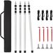 HITGROW SP. Z O.O. Tente télescopique 4pcs – piquets de tente réglables pour auvent, bâche et auvent, camping