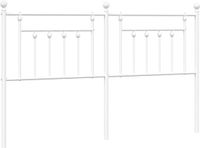 vidaXL Hoofdbord Metaal Wit 160 cm