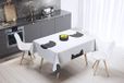 Bonamaison Tafelkleed, Anti-Mold, Sneldrogend, Waterdicht, 100% Polyester Tafellaken, Willekeurig patroon, 140 x 140 Cm - Ontworpen en Vervaardigd in Turkije