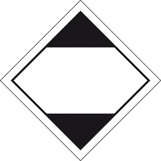 ADR sticker beperkte hoeveelheden met reflecterende rand, 500 op rol 115 x 115 mm