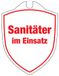 KLK Volwassenen sanitair in gebruik autoschild, Rood, One Size
