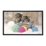 Viquel - Bureauonderlegger voor katten – bureaubescherming voor kinderen of volwassenen kittens – 59,5 x 36,2 cm – zwart