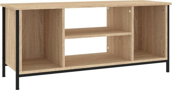 vidaXL Tv-meubel - 102x35x45 cm - Bewerkt hout - Sonoma eikenkleurig