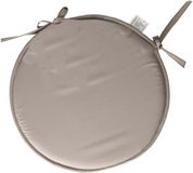 Stof Textile Home Stoelkussen - Grijs - Rond - Polyester - 40 x 40 cm