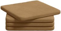 vidaXL - Zitkussens - 4 stuks - Fluweel - Bruin - 40 x 40 x 3 cm