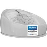 Lucky-Kitty Fontaine à boire 1,5L écuelle pour chats en céramique avec pompe pour eau courante, fontaine à chat, câble extra long (env. 2m), lavable au lave-vaisselle