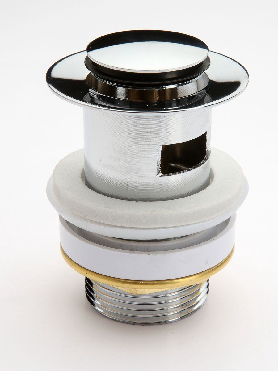 Schütte Design Afvoerplug Pop Up 54 afsluitbaar met overloop Chroom