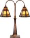 Lumilamp Tiffany Tafellamp 48x19x64 cm Bruin Glas