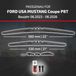 HEYNER® Essuie-glace pour FORD USA MUSTANG Coupe 06.2023 - 10.2026, HYBRID Balai d'essuie-glace plat, Aérodynamique & Flexible, Revêtement nanographique