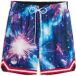 PUMA x POKÉMON Mewtwo relaxte basketbalshort voor Heren, Zwart, Maat XXL