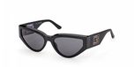 Guess GU00292 Shiny black Cat Eye Zonnebril Vrouwen