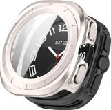 Wigento Samsung Galaxy Watch Ultra 47mm / Ultra 2025 Beschermhoes + 9H gehard glas, Starlight-model