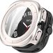 Wigento Samsung Galaxy Watch Ultra 47mm / Ultra 2025 Beschermhoes + 9H gehard glas, Starlight-model