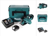Makita DCS 552 RG1J 18 V accu metalen handcirkelzaag 136 mm in Makpac + 1x 6,0 Ah accu en lader + zaagblad en veiligheidsbril