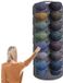 Merkloos Cap Rack - Petjes Organizer voor aan Deur - Grijs - Petten Opbergzak - Hat Holder - Petten Organizer - petten rek kapstok – cap rack opbergsysteem - 130 x 46 cm - Petten Houder - Hat Holder - Petjes Organizer