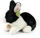 Rappa ECO knuffel konijn 23 cm - zwart wit
