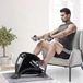 Mini hometrainer - Appareil à pédales pour bureau - Résistance magnétique réglable - Convient aux bras et aux jambes - Écran LCD - Noir