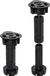 woplus Pieds de meuble réglables en plastique pour armoires de cuisine, jusqu'à 60 kg, hauteur 95-165 mm (1 pièce)