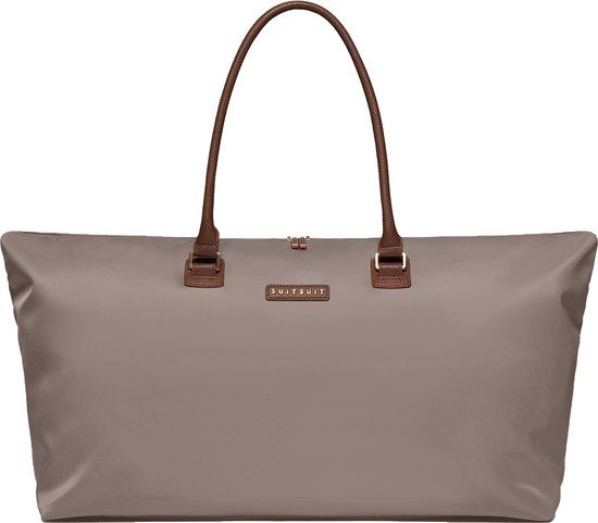 SUITSUIT Fab Seventies Weekendtas - Reistas - 33x52x20 cm - Taupe