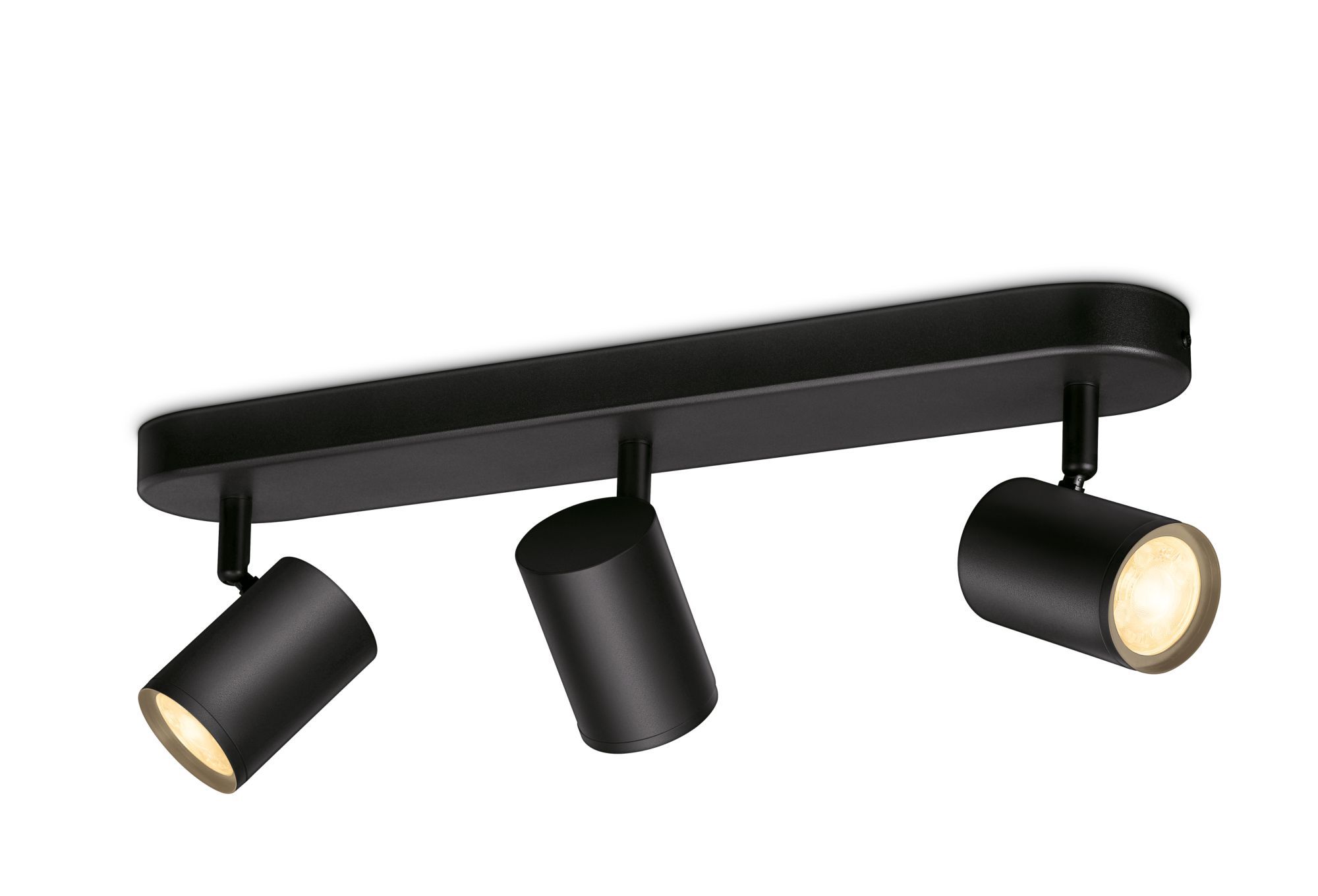 WiZ IMAGEO - 3x draaibare spot - Zwart - 345 lumen - 5W - Wifi Lamp