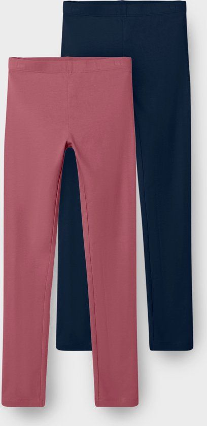 NAME IT NKFVIVIAN 2P LEGGING L NOOS - Meisjes Legging - Maat 146/152 - Deco Rose