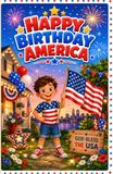 Happy Birthday, America!: A Children’s History Stories Celebrating America’s 250th Birthday with Independence Day Facts, Patriotic Traditions, ... Family Moments, Freedom, Courage, and Unity
