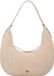 PINKO Slouchy Schoudertas Leer 40 cm - Dames - beige-grigio fumo