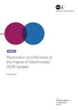 Restoration and Renewal of the Palace of Westminster: 2026 Update