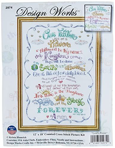 Design Works Lord's Prayer Cross Stitch Kit - 30.5 x 46 cm