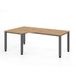 HAMMERBACHER VQS82/R/G bureau réglable en hauteur 68,5 - 81 cm chêne rustique / graphite