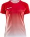 Craft Pro Control Fade Shirt Korte Mouw Dames - Rood | Maat: L