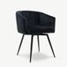Ben Chaise de salle à manger pivotante, velours noir