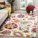 Safavieh Gewassen tapijt modern patroon, MNC229, geweven polypropyleen, ivoor/meerkleurig, 90 x 150 cm