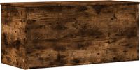 vidaXL Boîte de rangement 100x42x46 cm bois de chêne fumé traité