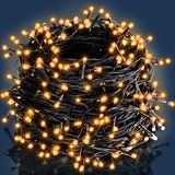 Monzana Lichtsnoer Kerst 200 LED´S - IP44 20m - Warm Wit