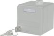 Metz Connect IP44 Module-opbouwbehuizing met klapdeksel en slot, grijs, 2 poort onbestückt voor Keystone